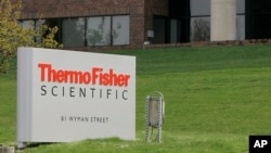 资料照:位于美国马萨诸塞州沃尔瑟姆的赛默飞世尔科技公司 (Thermo Fisher)外景。