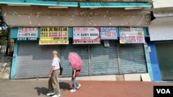 香港疫后经济复苏不似预期,今年农历新年后市道每况愈下,餐饮零售业出现倒闭潮。 (美国之音汤惠芸)