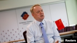 资料照：中国欧盟商会会长彦辞（Jens Eskelund）在北京接受路透社采访。（2023年8月21日）