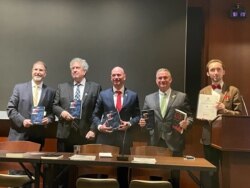 华盛顿智库詹姆斯敦基金会2023年3月7日举办活动,讨论如何应对中国在波罗的海国家的存在以及增强北约东翼的韧性。(美国之音薛小山拍摄)