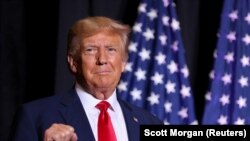 资料照片:美国前总统唐纳德·特朗普。