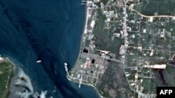 商业影像公司BlackSky 2023年7月24日发布的这张在柬埔寨云朗上空拍摄的卫星影像显示,一个大型海军基地正在快速建设。(图片来源:BlackSky)