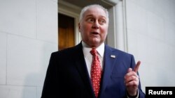 ရီပတ်ဘလီကင်ပါတီက အောက်လွှတ်တော်ဥက္ကဋ္ဌသစ်အဖြစ် အဆိုပြုထားတဲ့ Steve Scalise (အောက်တိုဘာ ၁၀၊ ၂၀၂၃)