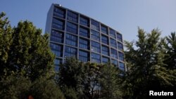 资料照:在北京的中植企业集团总部(2023年8月22日)