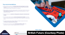 报告建议英国学校多考虑聘请懂粤语或来自香港的教学人员。 (图片来源:British Future报告)