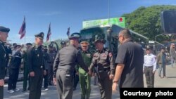 မြန်မာနိုင်ငံ တိုက်ပွဲတွေကြား ပိတ်မိနေတဲ့ ထိုင်းတွေကို တာချီလိတ်-မဲဆိုင် နယ်စပ်တံတားကနေ ထိုင်းဘက်ကို ပြန်ပို့ - Thai Special force