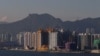 资料照:香港的一处住宅楼建筑工地。(2023年10月24日)