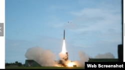 台湾天弓三型防空飞弹(国家中山科学研究院网站截图)