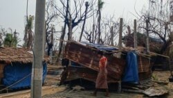 ရခိုင်ပြည်နယ် တိုက်ပွဲတွေကြား ဒေသခံတွေ စားနပ်ရိက္ခာ၊ ဆေးဝါးပြတ်လပ်မှုနဲ့ကြုံ
 ရက္ခိုင်တပ်တော် AA နဲ့ မြန်မာစစ်ကောင်စီကြားတိုက်ပွဲတွေကြောင့် ရခိုင်ပြည်နယ် မင်းပြားမြို့နယ်မှာ ပျက်စီးသွားတဲ့ နေအိမ်များကိုတွေ့ရစဉ် (မေ ၂၁၊ ၂၀၂၄)