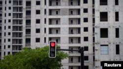 上海一处住宅建筑工地 (2022年7月20日)