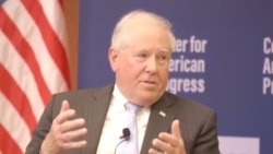 美国空军部长弗兰克·肯德尔(Frank Kendall)9月29日出席美国进步中心(Center for American Progress)举办的讨论会, 讨论中国威胁 (照片来源:视频截图)