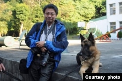 台湾全球防卫杂志采访主任陈国铭。(陈国铭提供)