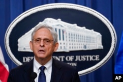 Attorney General Merrick Garland speaks at the Justice Department, Aug. 11, 2022, in Washington.