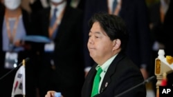 资料照片:8月4日,日本外相林芳正出席在柬埔寨金边举行的东盟与中日韩外长会议。