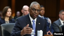 资料照:美国国防部长劳埃德·奥斯汀出席国会听证会。(2024年4月9日)