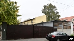 资料照片:中国设于匈牙利布达佩斯的一家据称匈牙利政府并不知情的警察站。(2022年10月27日)