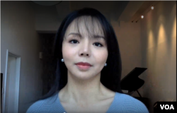 麦克唐纳-劳里埃研究所中国政策大使、前加拿大世界小姐林耶凡接受美国之音访问的视频截图