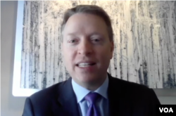 美国前副国家安全顾问博明3月21日出席商务部跨党派视频会议 (商务部会议视频截图)