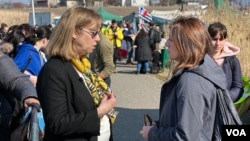 Крістіна Квін, тимчасово повірена у справах США в Україні, та Мирослава Ґонґадзе