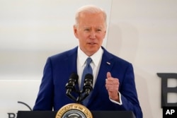 拜登总统在工商圆桌会首席执行官季度会议上发表讲话。(2022年3月21日)