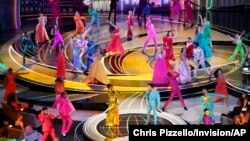 第94届奥斯卡颁奖典礼在美国洛杉矶杜比剧院举行。(2022年3月27日)