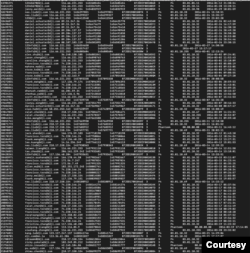 美国资安和无人机专家菲尼斯特雷所取得的大疆无人机活动日志截图(照片提供:菲尼斯特雷)