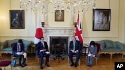 ဗြိတိန်နဲ့ ဂျပန်နိုင်ငံ ခေါင်းဆောင် ၂ ဦး ဗြိတိန်နိုင်ငံ လန်ဒန်မြို့မှာ တွေ့ဆုံကြ