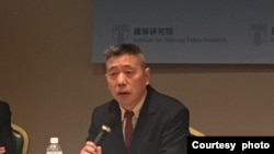 台湾国防安全研究院国防资源与产业研究所所长苏紫云。(陈筠摄)