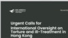 人权组织称香港防止酷刑保障削弱，倡联合国专员访港审视