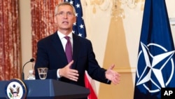 资料照片:北约秘书长斯托尔滕贝格