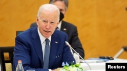 美国总统拜登2022年5月24日在印太安全四方机制东京峰会上发言。(路透社)