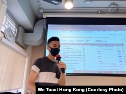 港识多史创办人之一Godfrey正在进行香港历史讲座活动 (图片来源:港识多史提供)