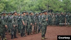 စစ်အာဏာသိမ်းပြီးနောက် ဖွဲ့စည်းခဲ့တဲ့ ကရင်နီအမျိုးသားများ ကာကွယ်ရေးတပ် (KNDF) KNDF တနှစ်ပြည့်အထိမ်းအမှတ် (ဓာတ်ပုံ-Karenni Nationalities Defense Force B - 05)