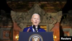 Президент США Джо Байден виступив на прес-конференції на Балі, 14 листопада 2022 року REUTERS/Kevin Lamarque
