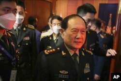 资料照:时任中国国防部长魏凤和在柬埔寨出席东盟防长会议。(2022年11月22日)