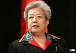 资料照:前中国副总理吴仪