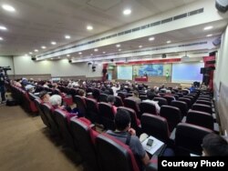 位于台北的独派组织台湾国家联盟和世界台湾人大会4月16日召开民间的海内外台湾国是会议,美国前国安顾问博尔顿(John Bolton)以视讯录影方式发表专题演讲。(照片提供: 台湾国家联盟和世界台湾人大会)