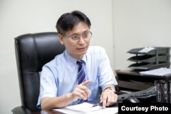 台湾世新大学前国际长吴巨盟。(吴巨盟提供)