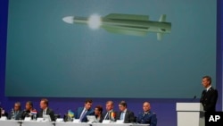 Wilbert Paulissen of the Joint Investigation Team (JIT) speaks on the preliminary results of the investigation into the shooting-down of Malaysia Airlines jetliner flight MH17 during a press conference in Nieuwegein, Netherlands, Sept. 28, 2016.