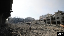 Khu trại tị nạn Jabalia ở Dải Gaza, ngày 11/10/2023.