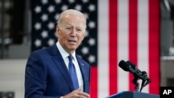 美国总统拜登在马里兰州发表讲话(2022年10月7日)