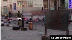 新疆乌鲁木齐火车站发生爆炸事件(网络照片)