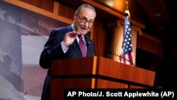 参议院多数党领袖舒默(Senate Majority Leader Chuck Schumer, D-NY)