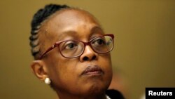 FILE PHOTO: Matshidiso Moeti, WHO Regional Director for Africa, attends a briefing at the United Nations in Geneva, Switzerland, May 23, 2018.