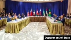 2025年9月24日,美国国务卿马尔科·卢比奥在纽约会见海湾合作委员会成员国的外交部长。