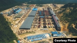 印度尼西亚PT Gunbuster 镍工业(GNI)冶炼厂。(GNI 官网照片)