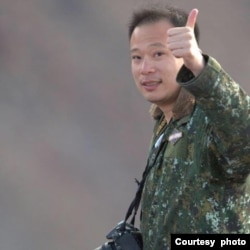 台湾军事记者许剑虹。(许剑虹提供)