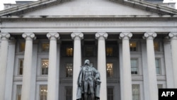 美国财政部大楼。(2023年1月19日)