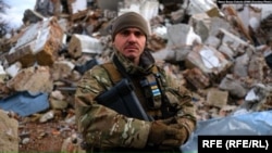 Боєць із позивним "Тихий" легіону "Свобода Росії" у складі ЗСУ. Фото: RFE/RL