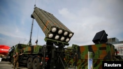 Протиракетна система SAMP/T на міжнародній виставці у Польщі, 2014 рік. Архівне фото. Reuters/Kacper Pempel